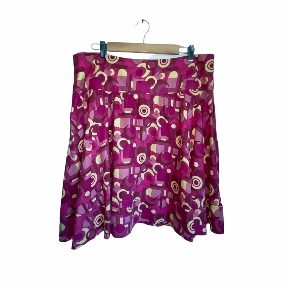 🌻Larry Levine Flirty Geometrical Skirt. Size 16 - Picture 1 of 6